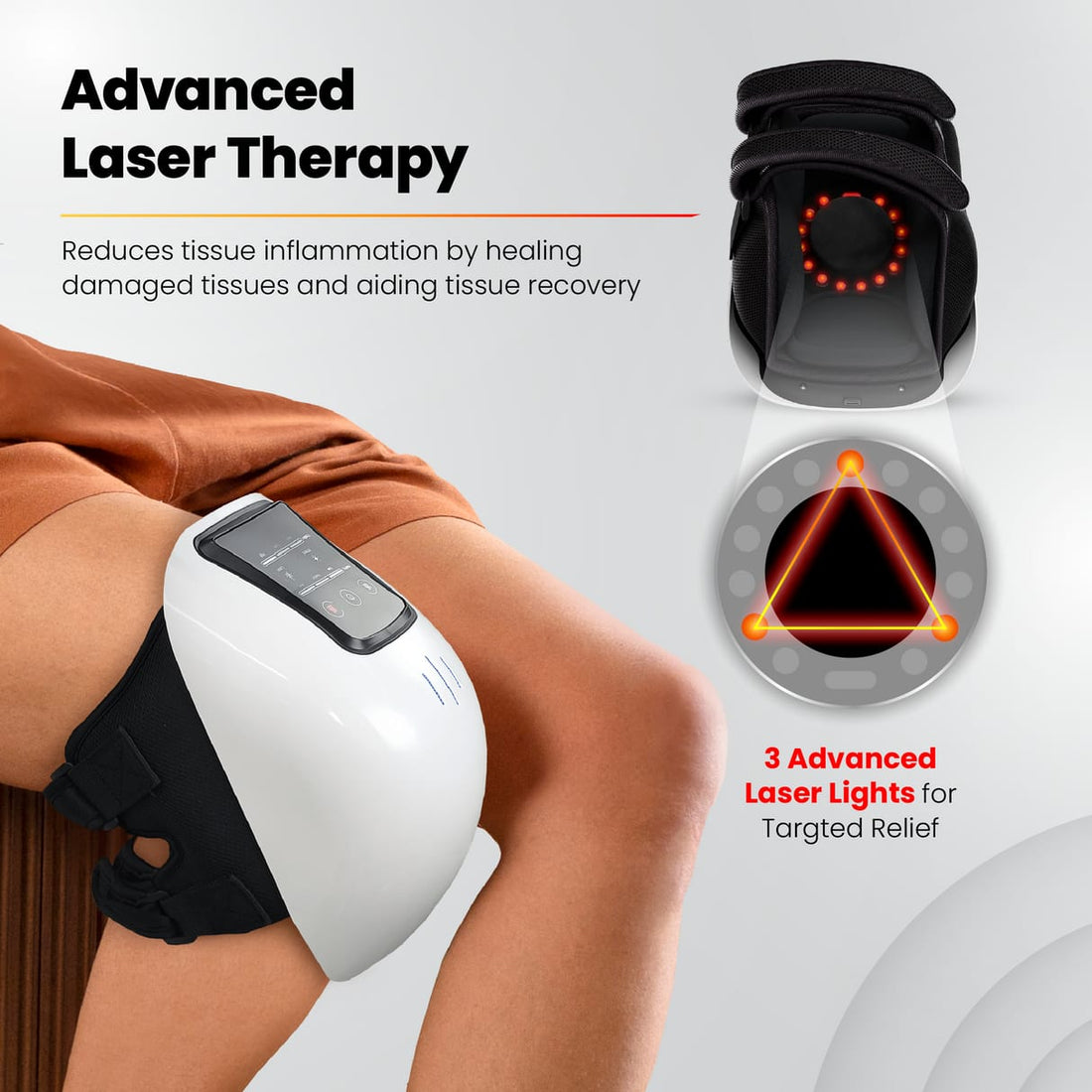 Cordless Smart Knee Massager – Vibration Therapy for Joint Pain Relief (New Robotic Technology)