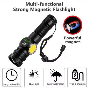 X-Balog BL-S2305 Multifunctional USB Flashlight | 3000M Range, Digital Display, Power Bank