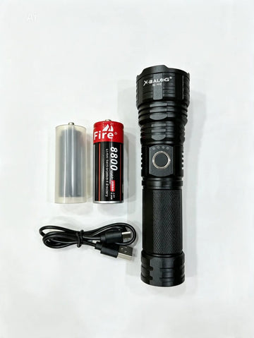 X-BALOG BL-W2 High-Power 200OM Rechargeable LED Flashlight Kit.